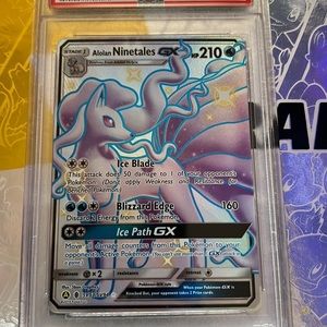 PSA 9 2019 Pokémon S & M ALOLAN NINETALES GX HIDDEN FATES